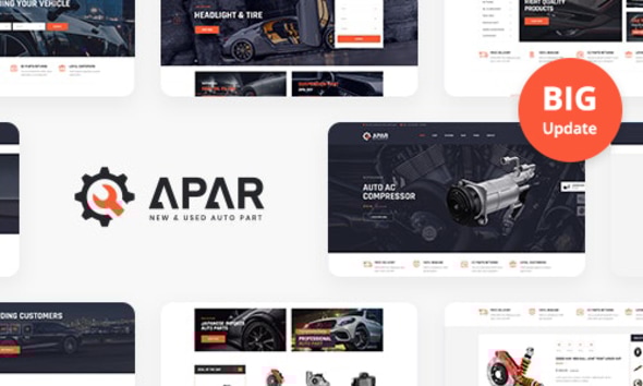 Apar - Auto Parts WordPress Shop Theme Logo